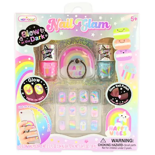 NAIL KIT POLISH AND PRESS-ON