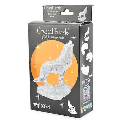 CRYSTAL PUZZLE WOLF CLEAR 37pcs