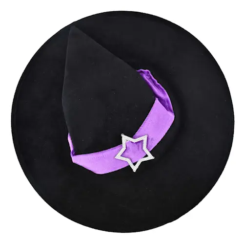 WITCH HAT BLACK/PURPLE