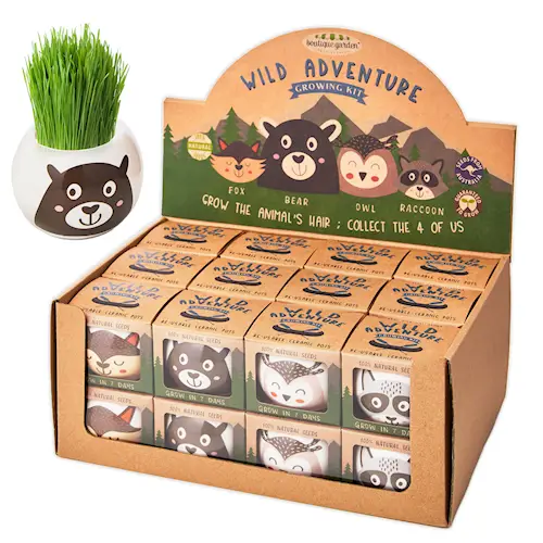 GROWING GRASS KIT FOREST ANIMALS