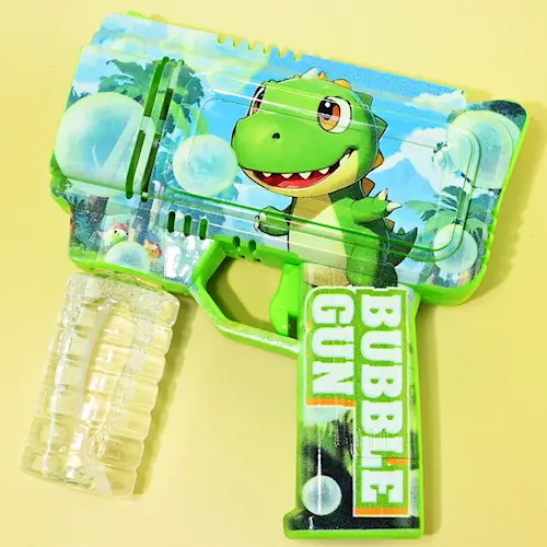 BUBBLE GUN DINOSAUR w LIGHT