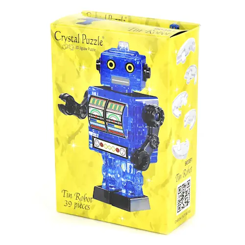 CRYSTAL PUZZLE ROBOT BLUE 39pcs