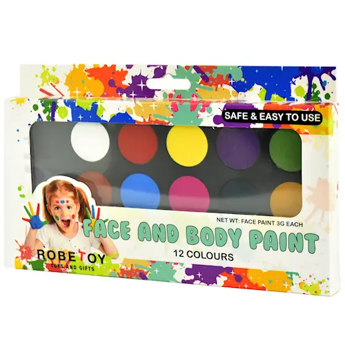 FACE AND BODY PAINT 12 COLORS