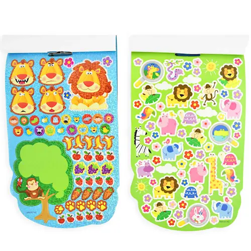 STICKERS WILD ANIMALS 250pcs