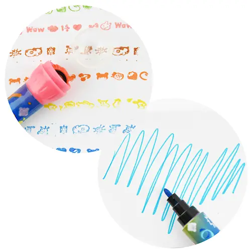 PEN MARKER w STAMP ROLLER 8pcs