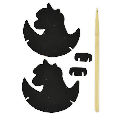 SCRATCH PUZZLE UNICORN 3D gid 2pcs