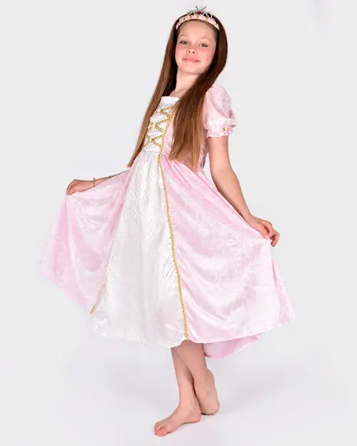 PRINCESS DRESS VELVET PINK