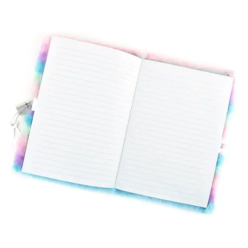 DIARY FLUFFY w LOCK A5