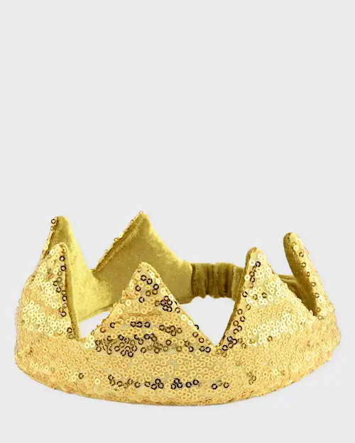 CROWN GOLD SEQUIN adj