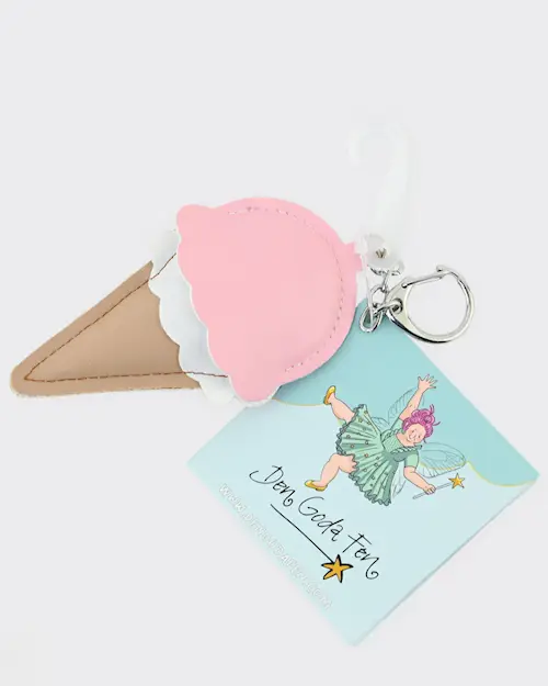 KEY-CHARM with ICE-CREAM PU