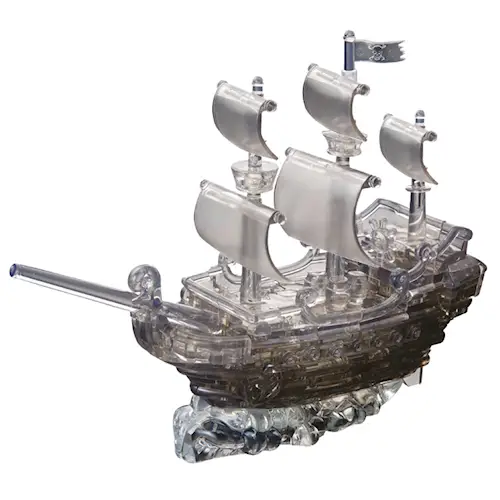 CRYSTAL PUZZLE BLACK PIRATE SHIP 101pcs
