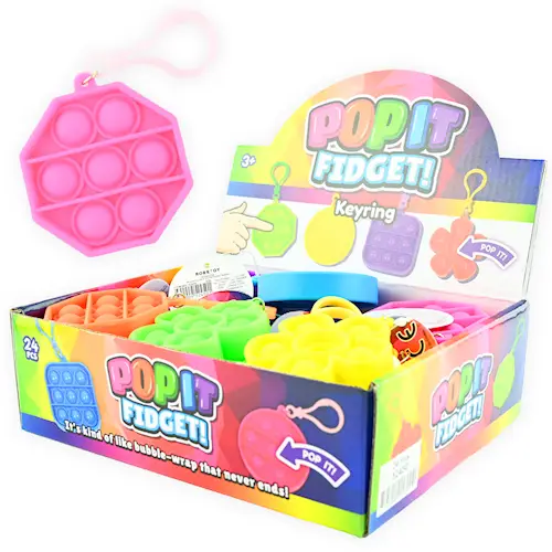 KEYRING PUSH POP BUBBLE SILICONE