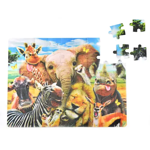 PUZZLE 3D AFRICA SELFIE 63pcs