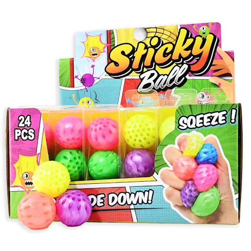 SQUEEZE STICKY BALL 3pcs