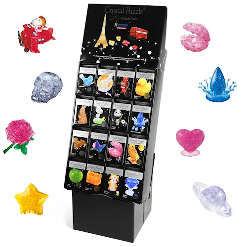 CRYSTAL PUZZLE DISPLAY STAND 3x16