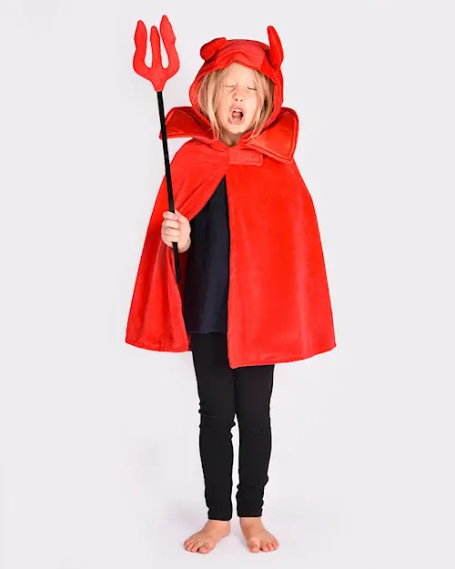 DEVIL CAPE w WAND DELUXE