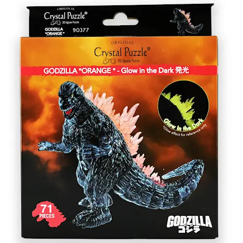 CRYSTAL PUZZLE GODZILLA GLOW IN DARK 71pcs