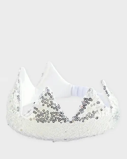 CROWN SILVER SEQUIN adj