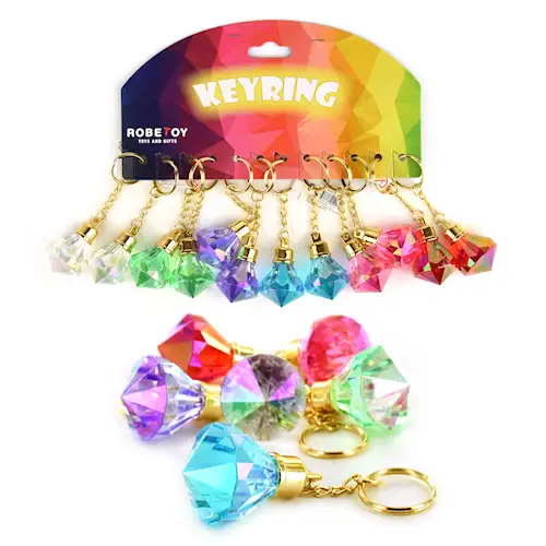 KEYRING PRISM GLITTER