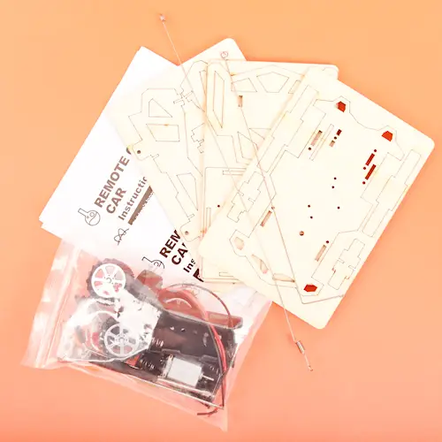 WOODEN REMOTE CONTROL CAR
