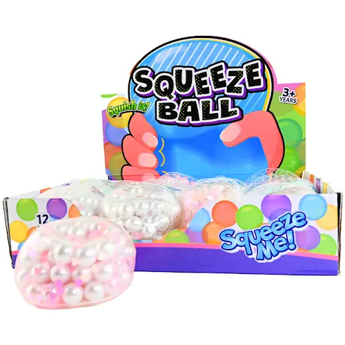 SQUEEZE BALL w PEARLS