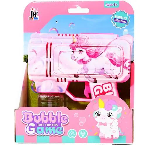 BUBBLE GUN UNICORN w LIGHT