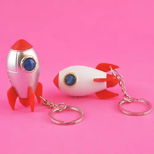 KEYRING ROCKET FLASH B/O