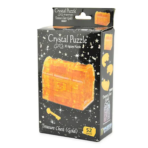 CRYSTAL PUZZLE TREASURE CHEST 52pcs