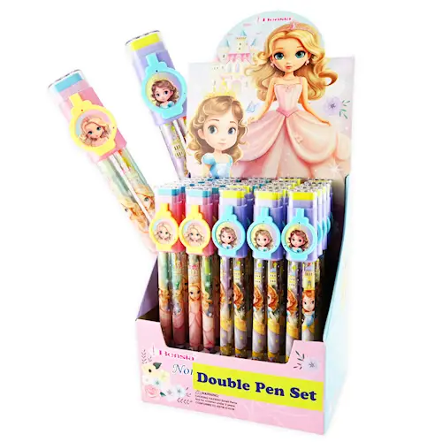 PENCIL AND MULTICOLOUR PEN PRINCESS