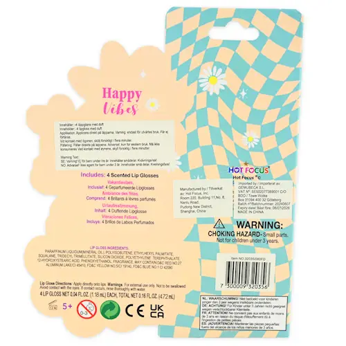 LIP GLOSS HAPPY VIBES 4pcs
