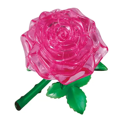 CRYSTAL PUZZLE ROSE PINK 44pcs