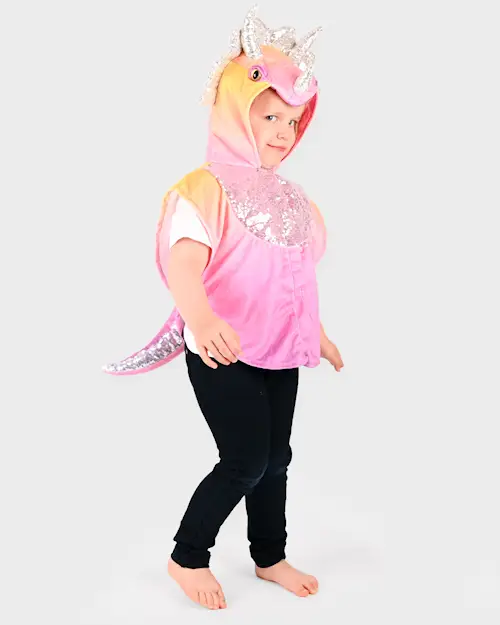 MINI CAPE RAINBOW TRICERATOPS