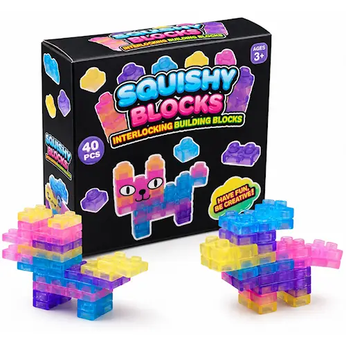 SQUISHY SOFT BLOCKS 40pcs