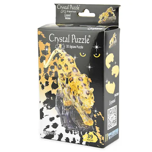 CRYSTAL PUZZLE LEOPARD 39pcs