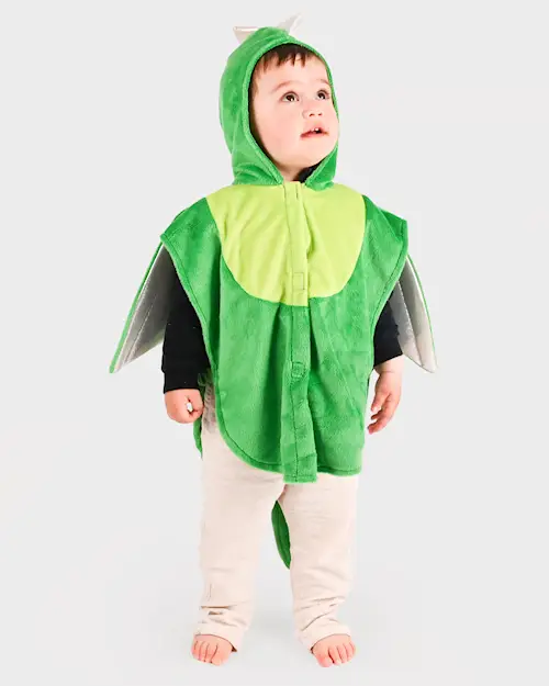 MINI CAPE SILVER DRAGON