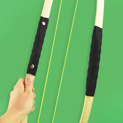 BOW WOODEN BLACK LEATHER