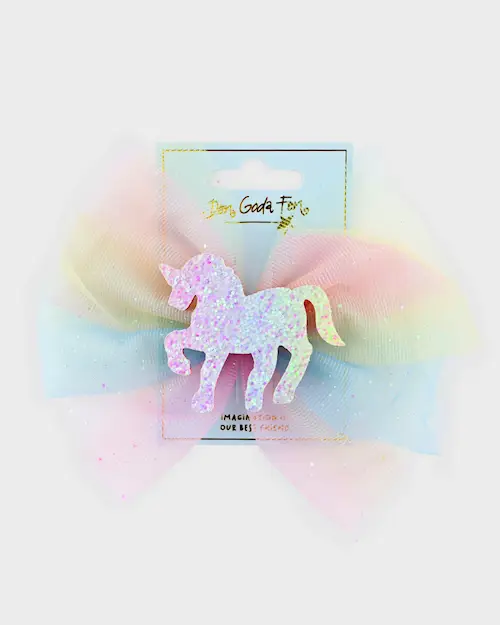 HAIR CLIP UNICORN MULTI MESH