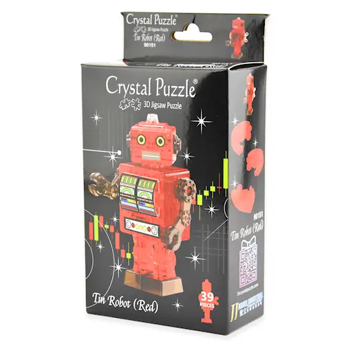 CRYSTAL PUZZLE ROBOT RED 39pcs