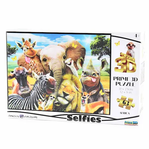 PUZZLE 3D AFRICA SELFIE 63pcs