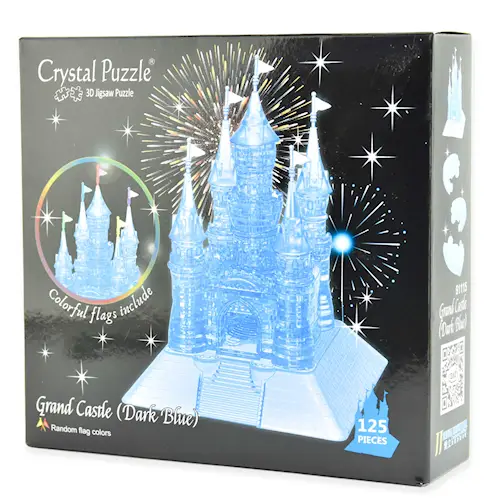CRYSTAL PUZZLE GRAND CASTLE DARK BLUE 125pcs