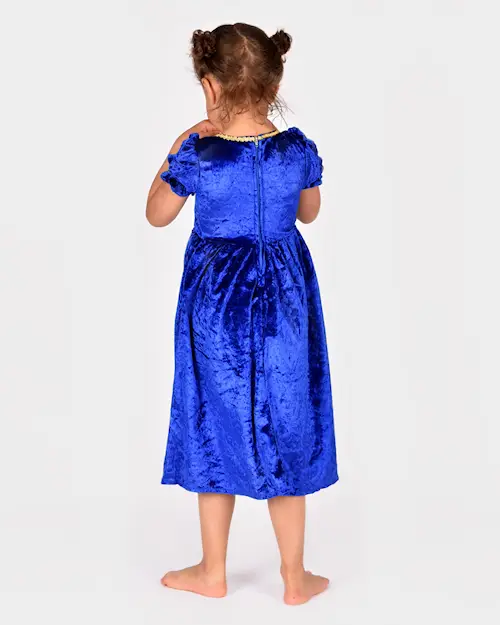 PRINCESS DRESS VELVET BLUE