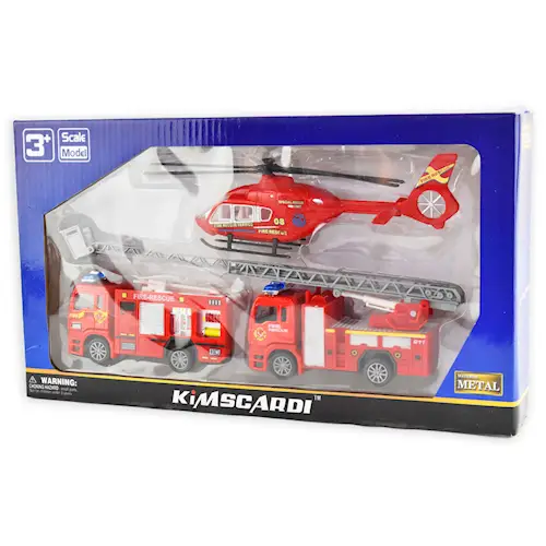 FIRE DEPARTMENT SET 3pcs