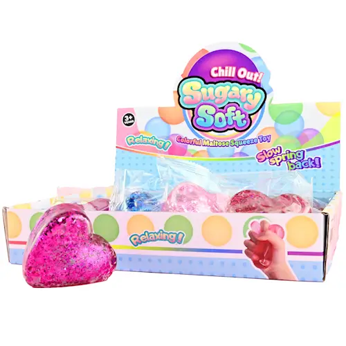 SQUEEZE SUGAR HEART GLITTER 102g
