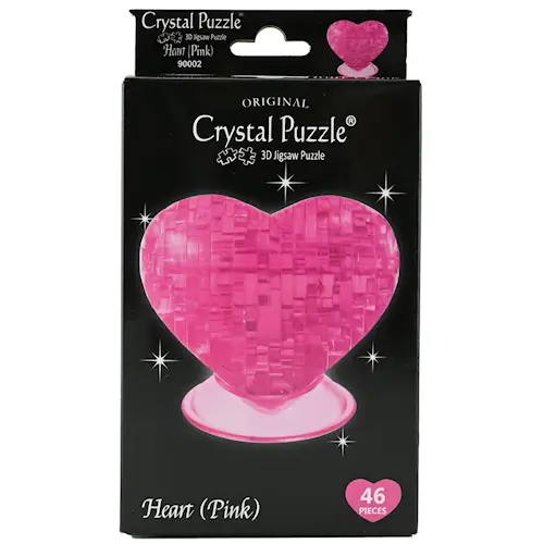 CRYSTAL PUZZLE HEART 46pcs