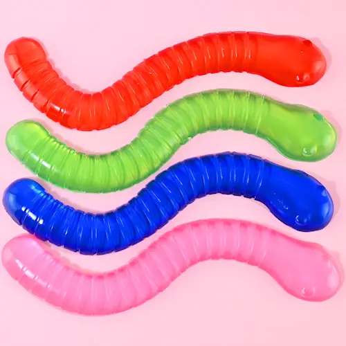 SQUEEZE STICKY WORMS 63g