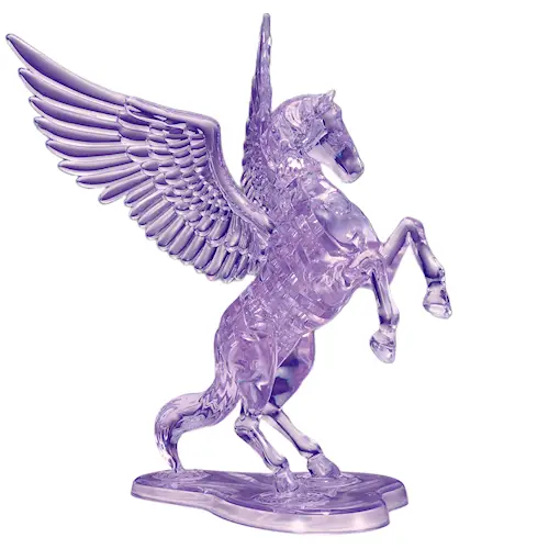 CRYSTAL PUZZLE HORSE PURPLE 42pcs