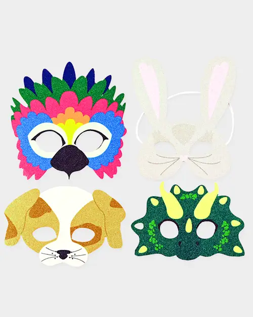 MASK GLITTER MIXED ANIMAL