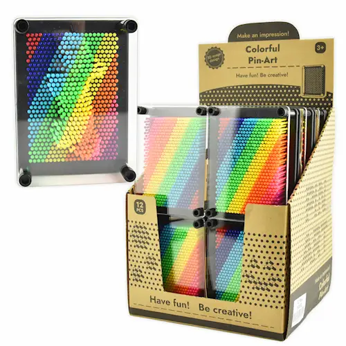 PIN ART RAINBOW PLASTIC