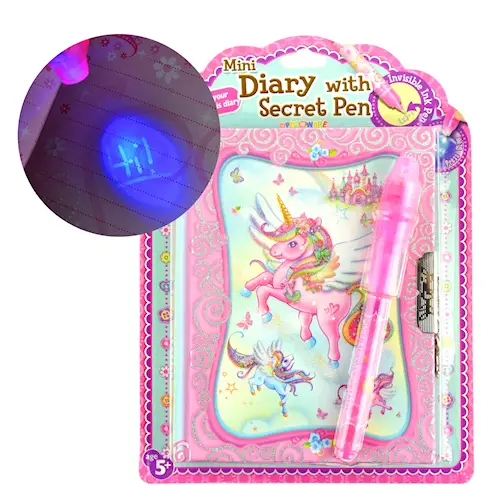 DIARY UNICORN w SECRET PEN 2pcs