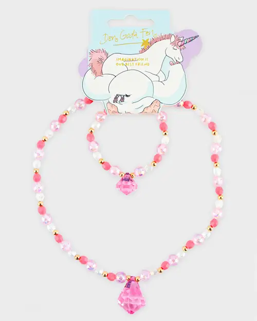 NECKLACE & BRACELET SET 2pcs